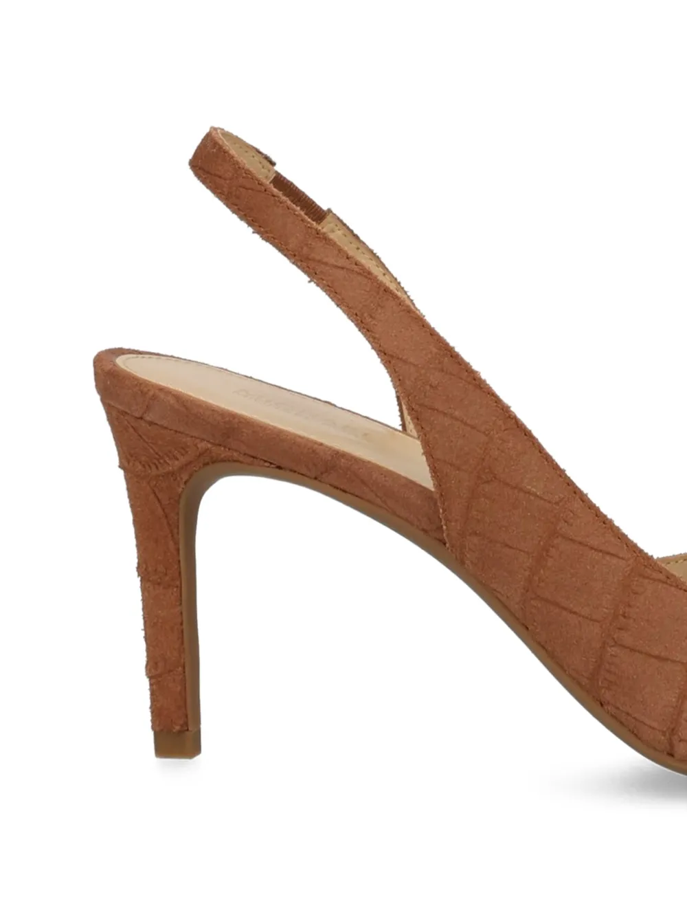  Michael Michael Kors Alina Flex Slingback Heeled Leather Pumps - Brown 