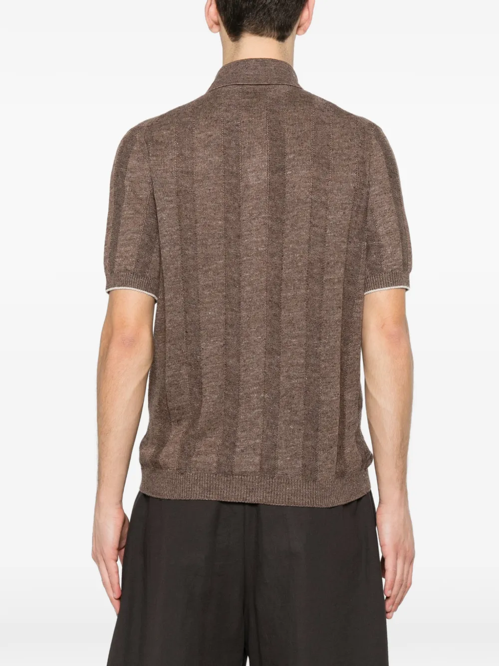 Brunello Cucinelli Overhemd met knopen Bruin