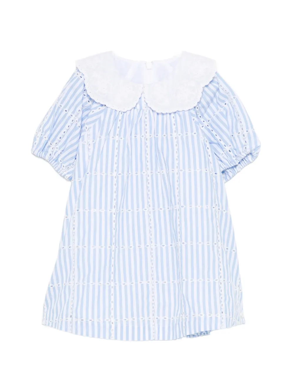 Tartine Et Chocolat striped broderie dress - Blu