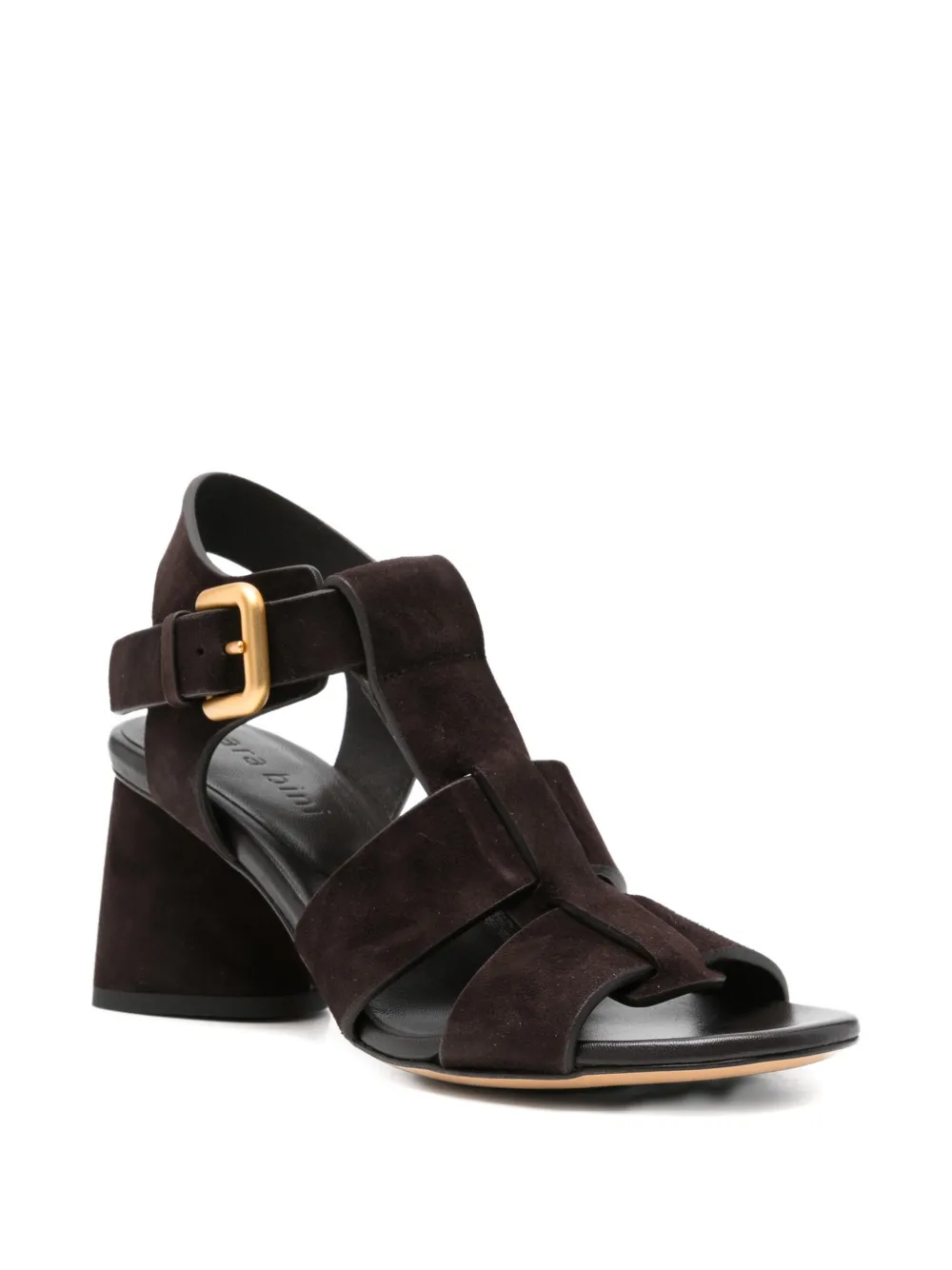 mara bini buckle-strap suede sandals Bruin