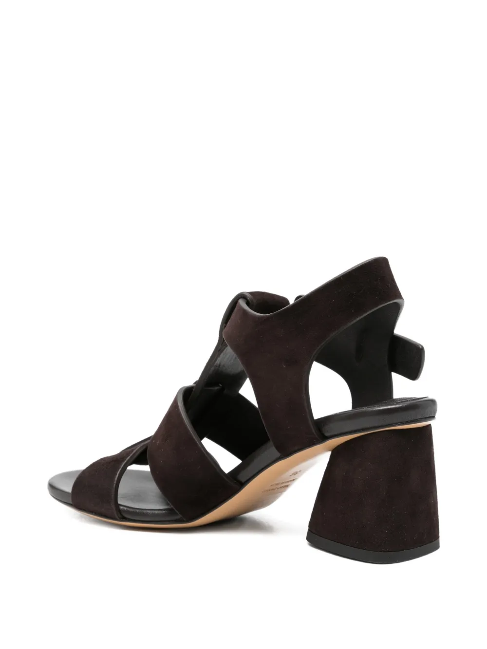 mara bini buckle-strap suede sandals Bruin