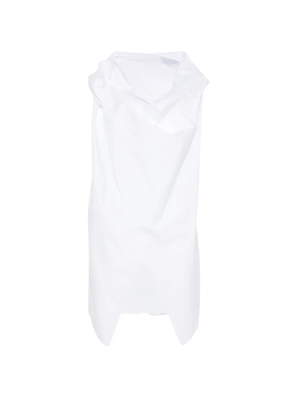 Niccolò Pasqualetti draped asymmetric top - Bianco