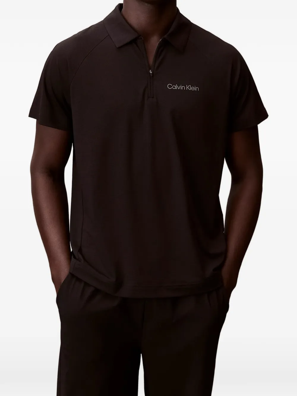 Calvin Klein logo-detail polo shirt - Nero