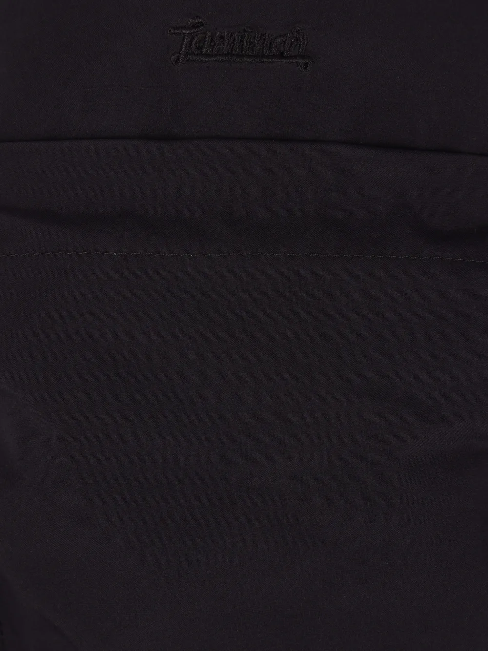  Laminar Hooded Front-pocket Jacket - Black 