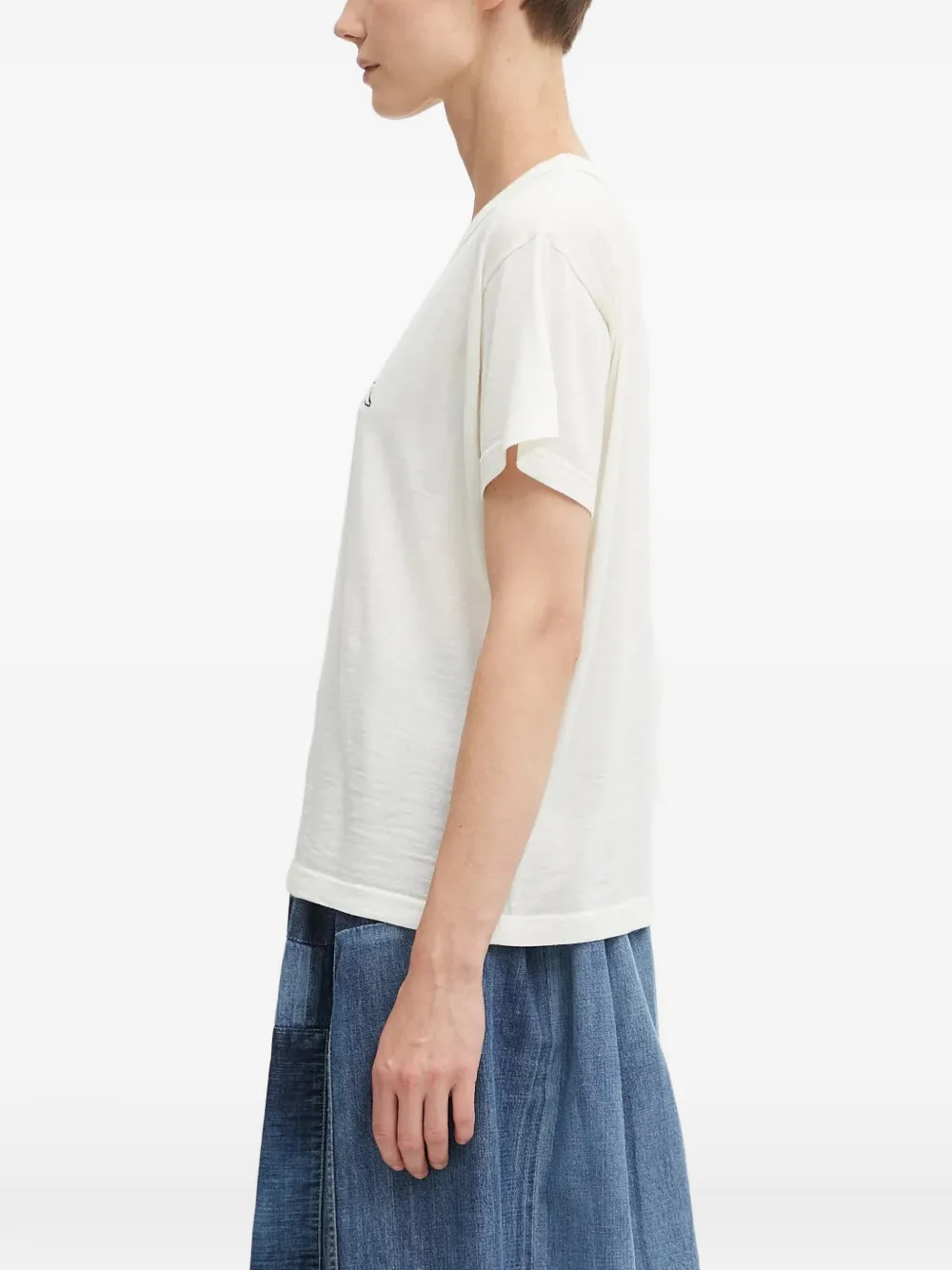visvim T-shirt met logoprint Wit