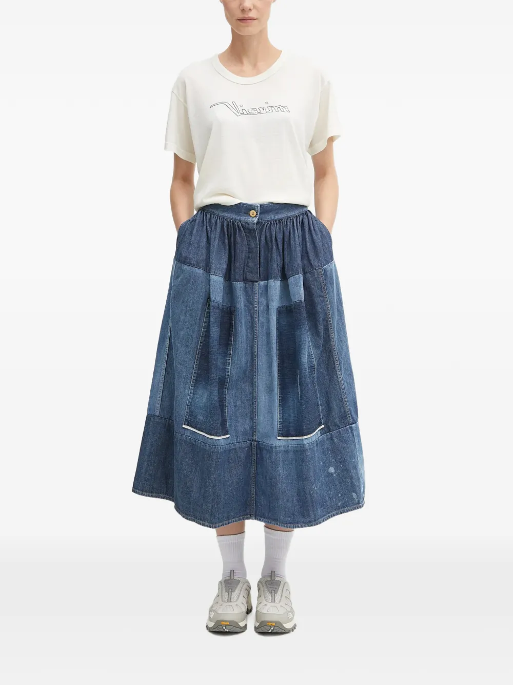 visvim T-shirt met logoprint Wit