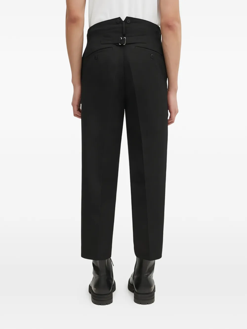 visvim Broek met knopen en lus Zwart