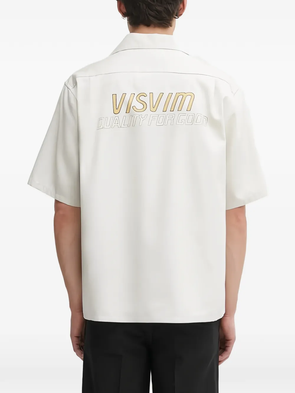 visvim Keesey SP overhemd met borduurwerk en zak Wit
