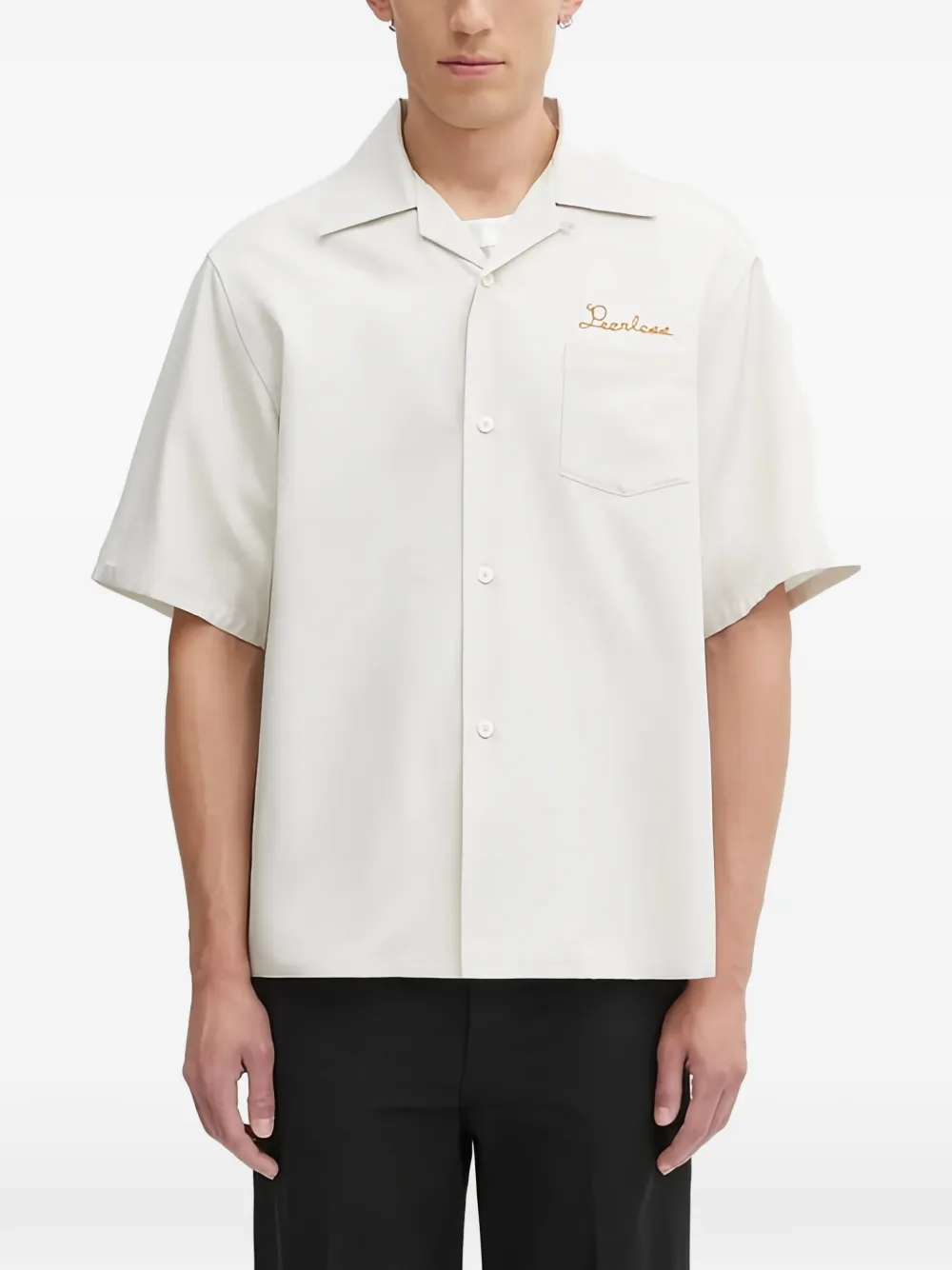 visvim Keesey SP pocket embroidered shirt - Bianco