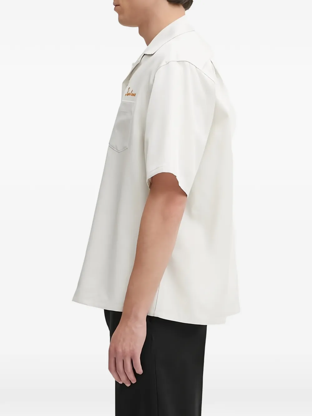  Visvim Camisa Keesey Sp Con Bordado - Blanco 