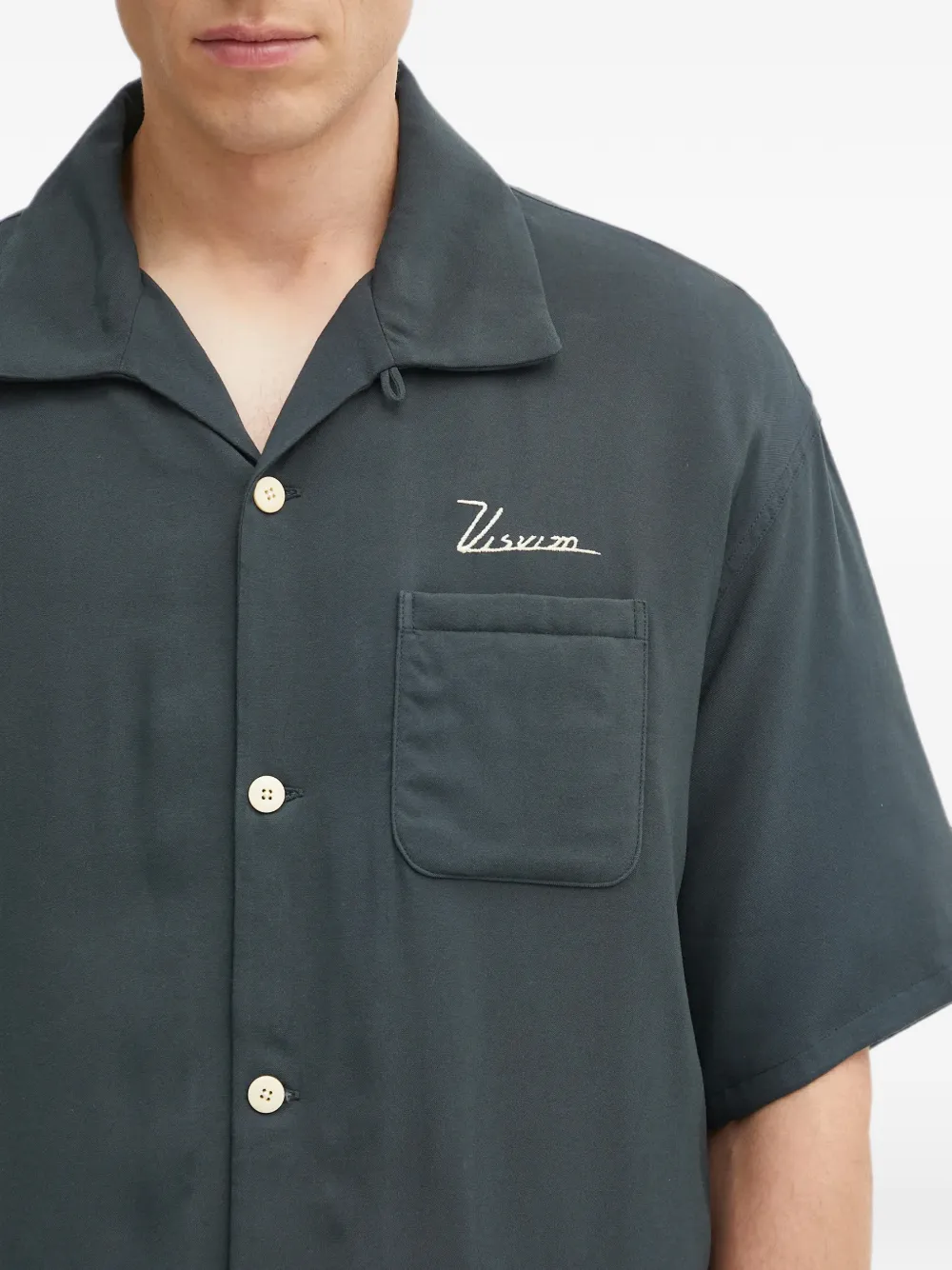 visvim pocket button-down shirt Zwart