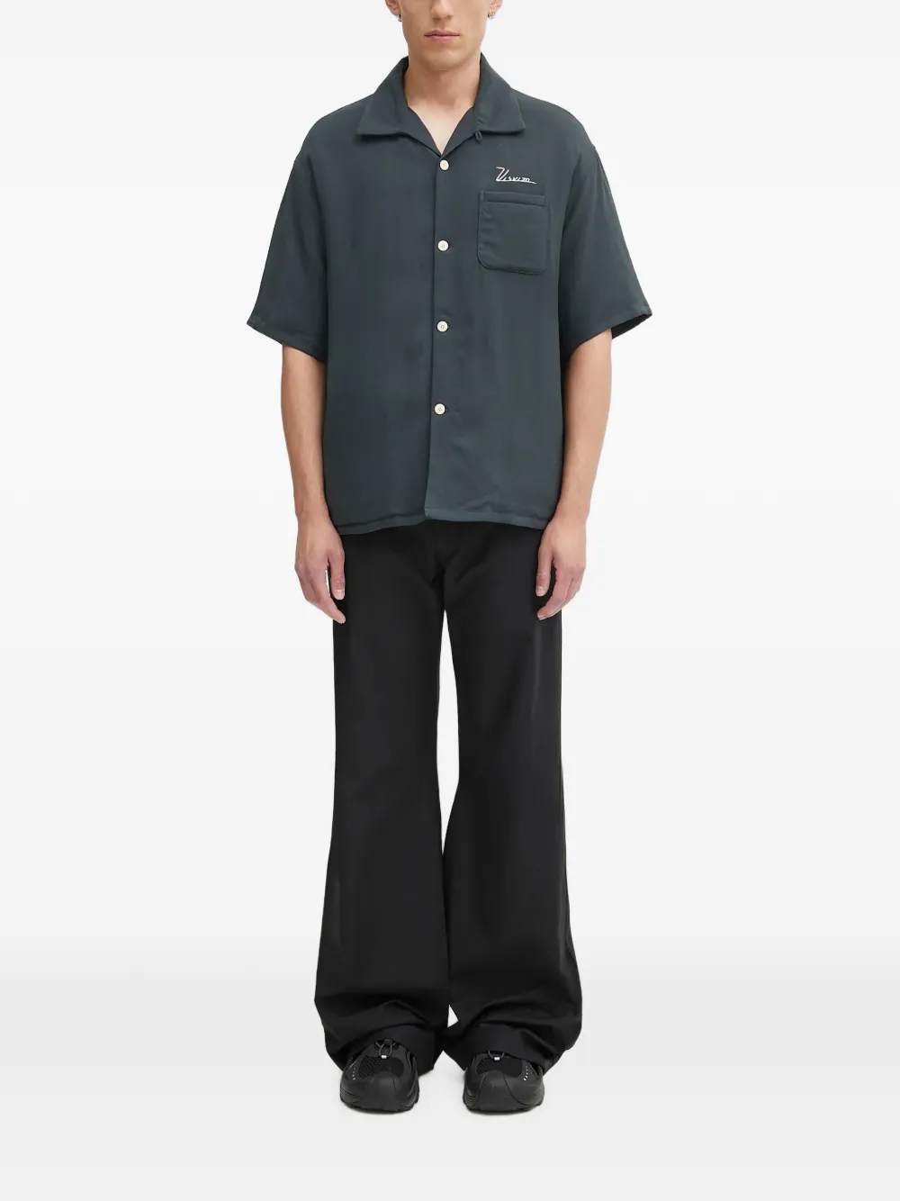 visvim pocket button-down shirt Zwart