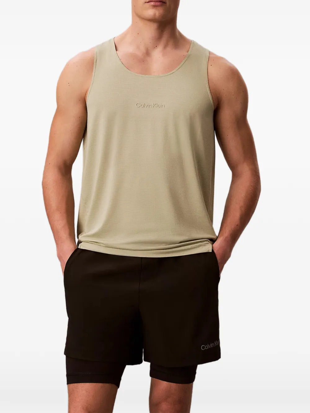 Calvin Klein water-repelent shorts - Schwarz