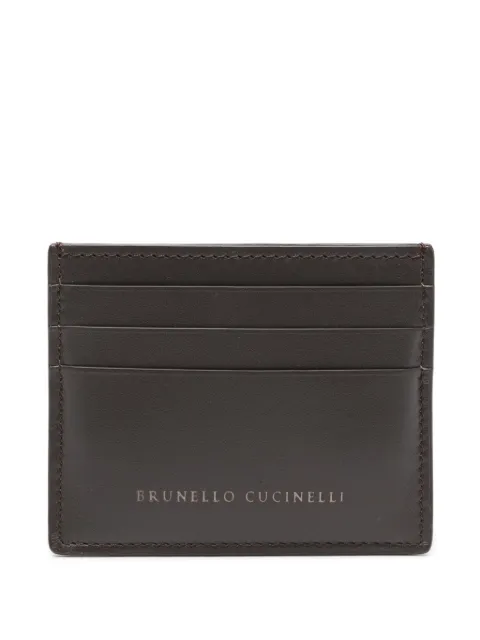 Brunello Cucinelli logo-detail card holder 