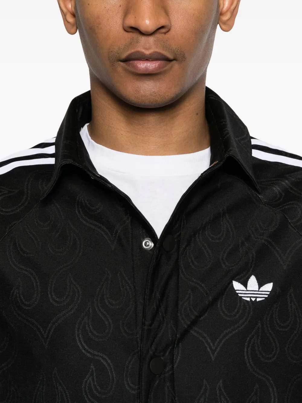adidas Basketbal Flame overhemd met jacquard Zwart