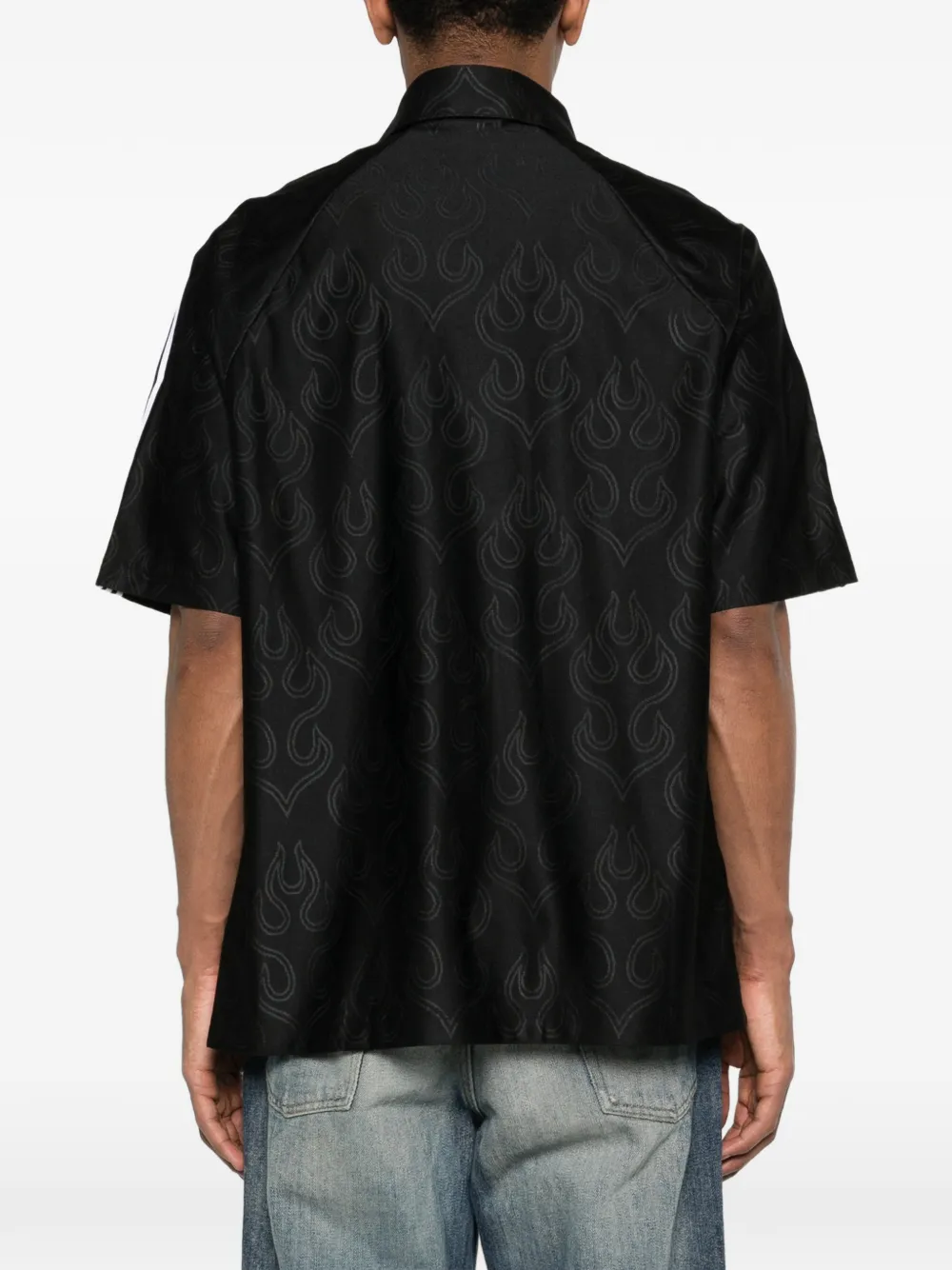 adidas Basketbal Flame overhemd met jacquard Zwart