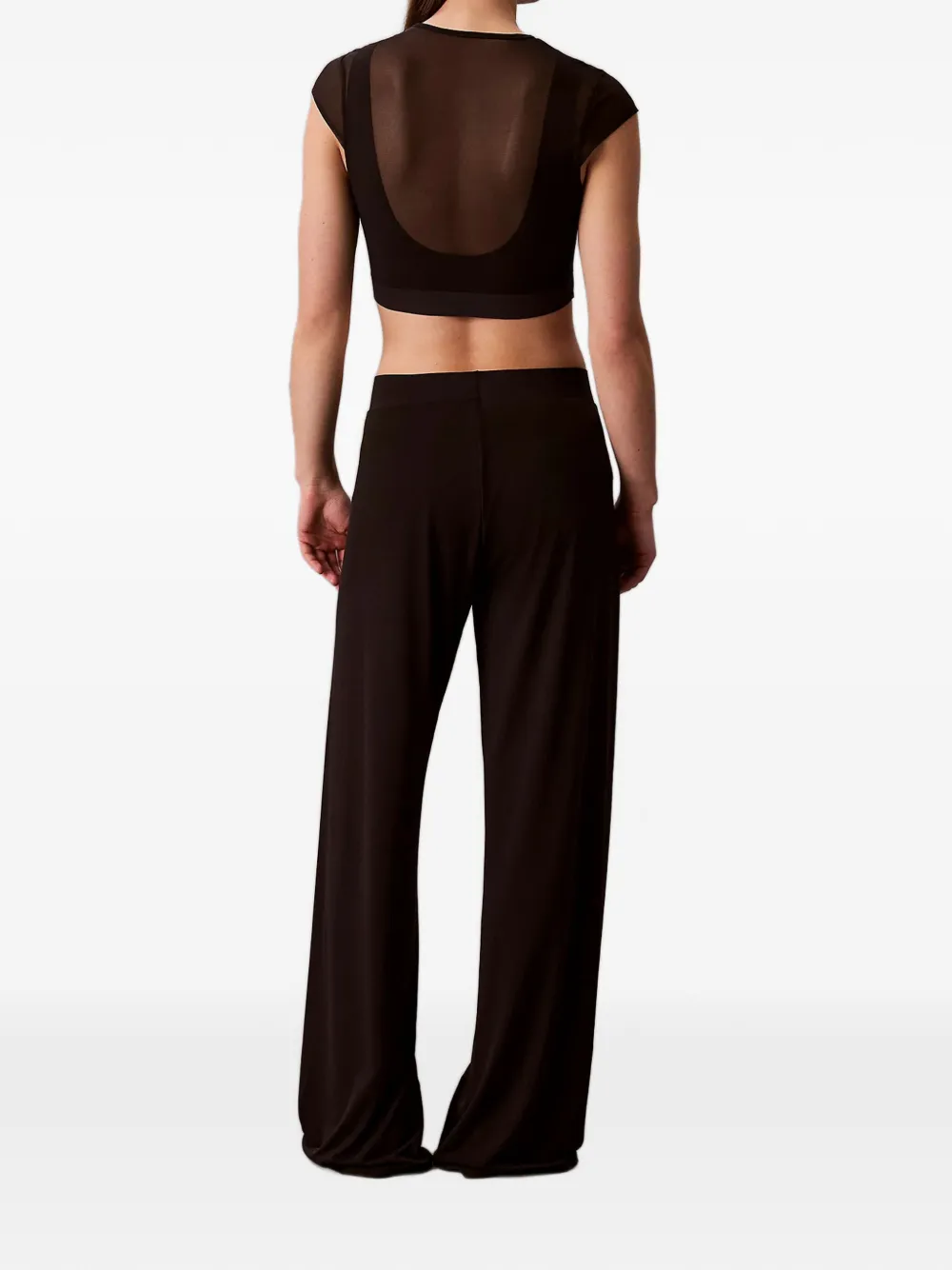 wide-leg sculpt track pants