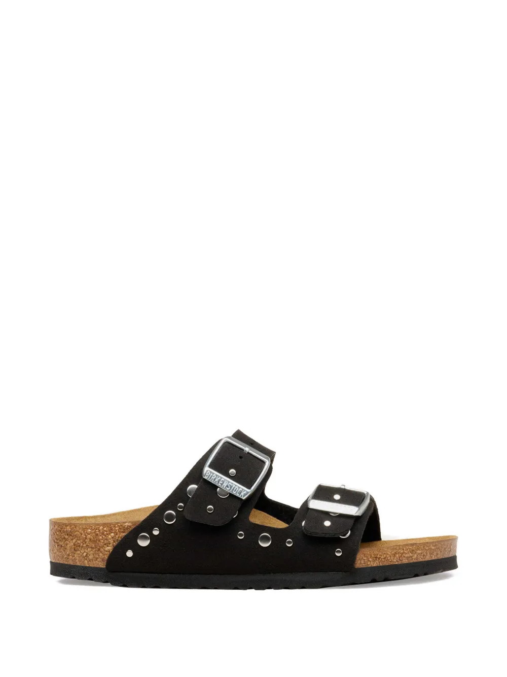 Birkenstock Kids Arizona studded flat sandals Zwart