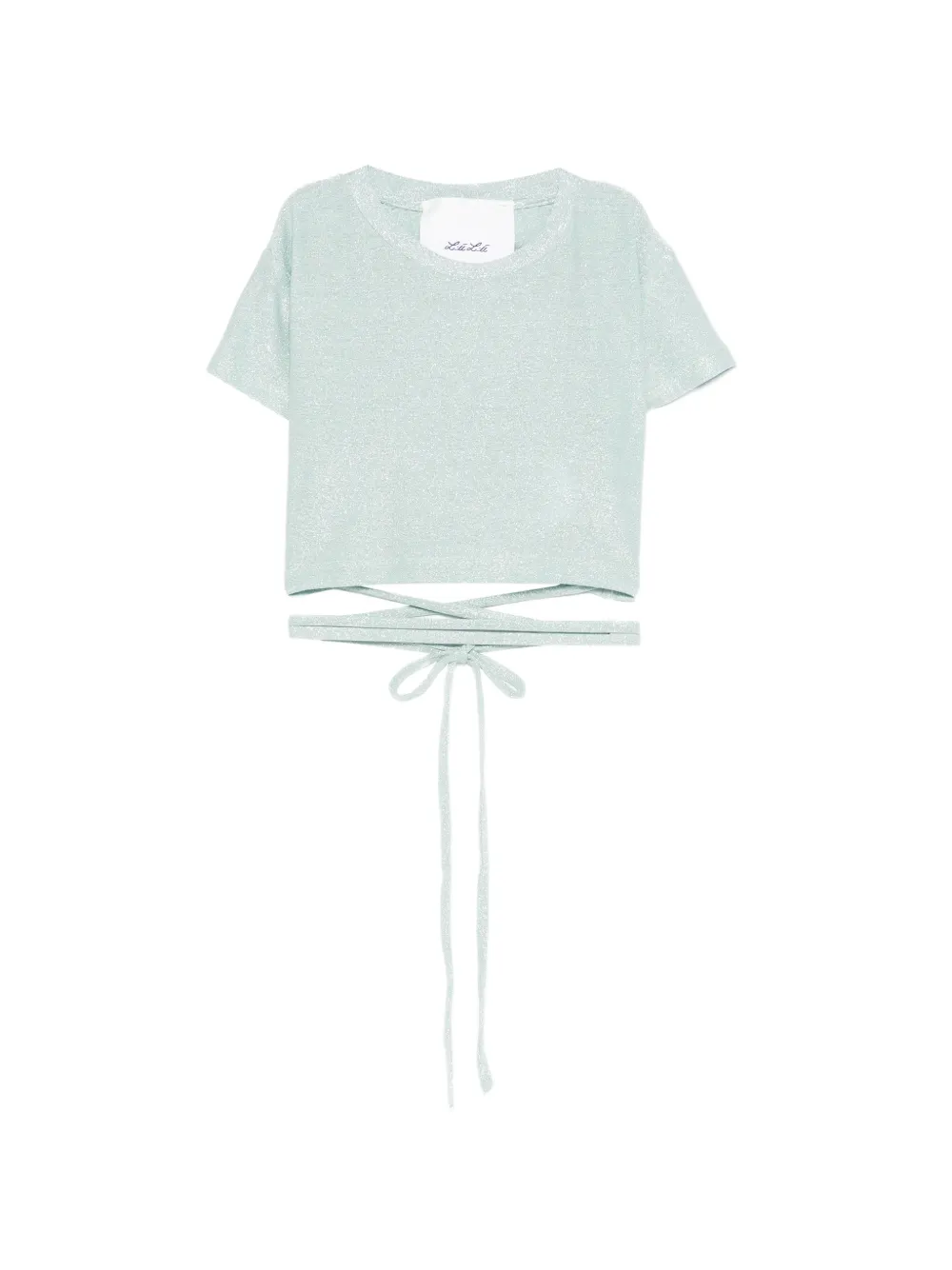 Miss Grant Kids tie-waist T-shirt - Verde
