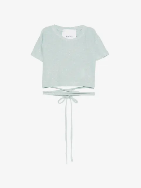 Miss Grant Kids tie-waist T-shirt