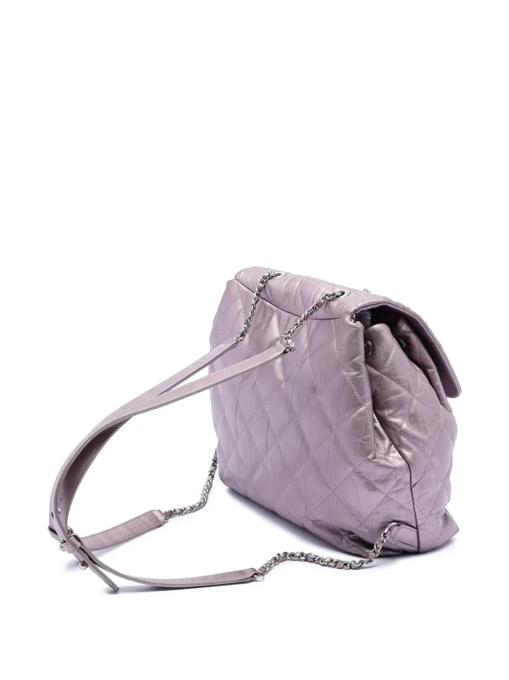 2017-2018 Quilted Iridescent Calfskin Ground Control Flap Backpack