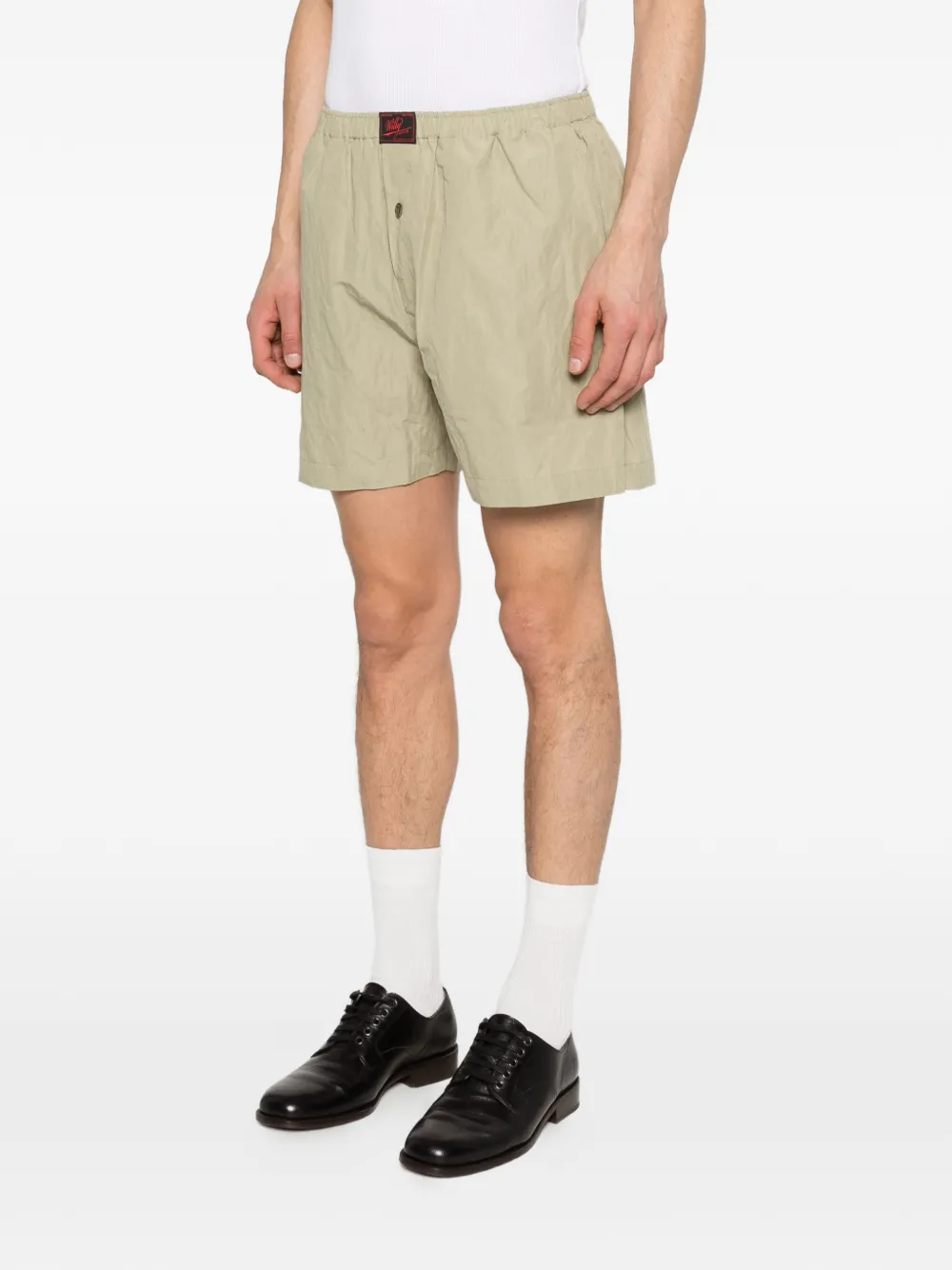 Willy Chavarria Shorts met elastische taille Groen