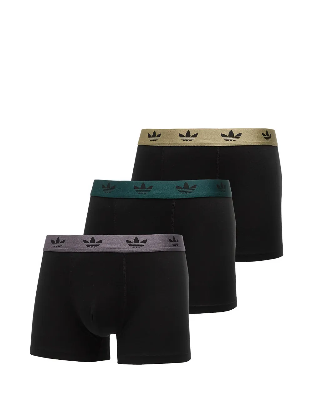 adidas logo-waistband boxers (set of three) - Schwarz