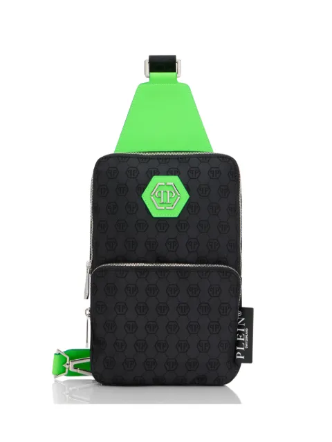 Philipp Plein jacquard monogram messenger bag