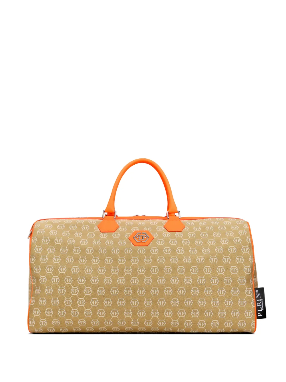 Philipp Plein Weekend monogram-jacquard holdall bag - Neutrals