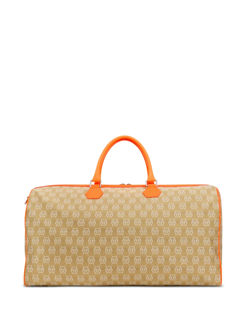 Philipp Plein Weekend reistas met monogram-jacquard Beige