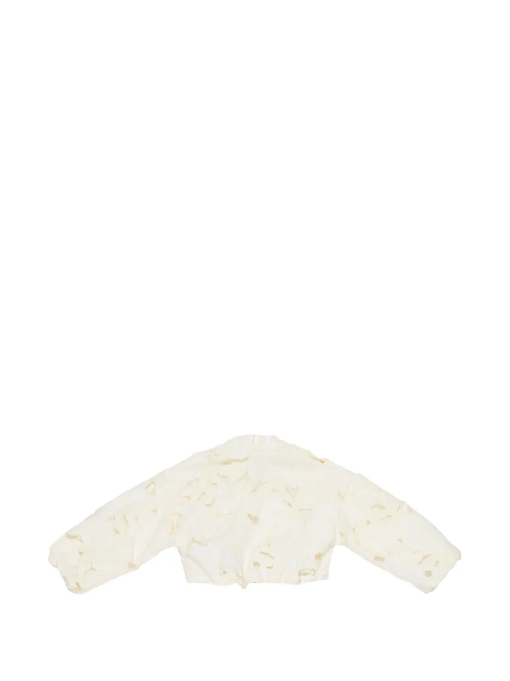 Miss Grant Kids Cropped jack met bloemen Beige