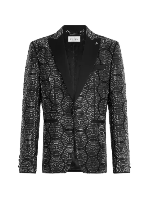 Philipp Plein monogram embellished blazer