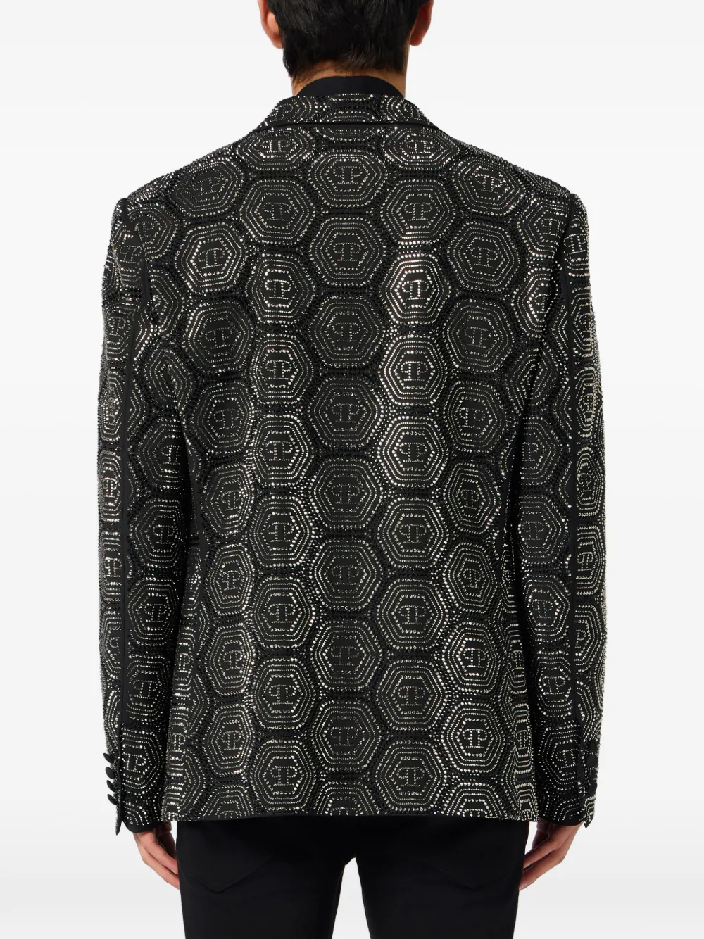 Philipp Plein Blazer met monogram Zwart