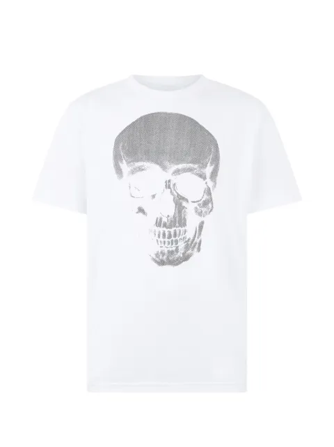 Philipp Plein glitter skull round neck T-shirt