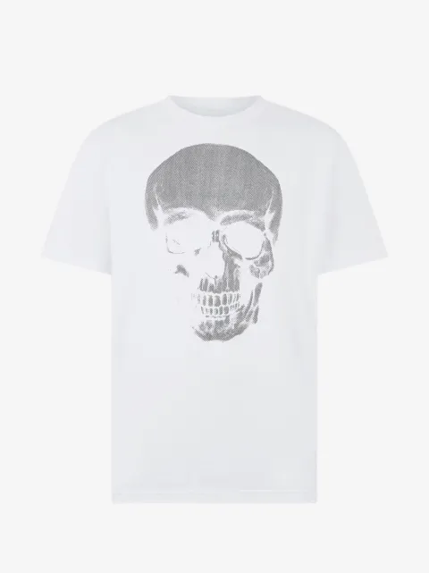 Philipp Plein T-Shirt mit Totenkopf im Glitter-Look