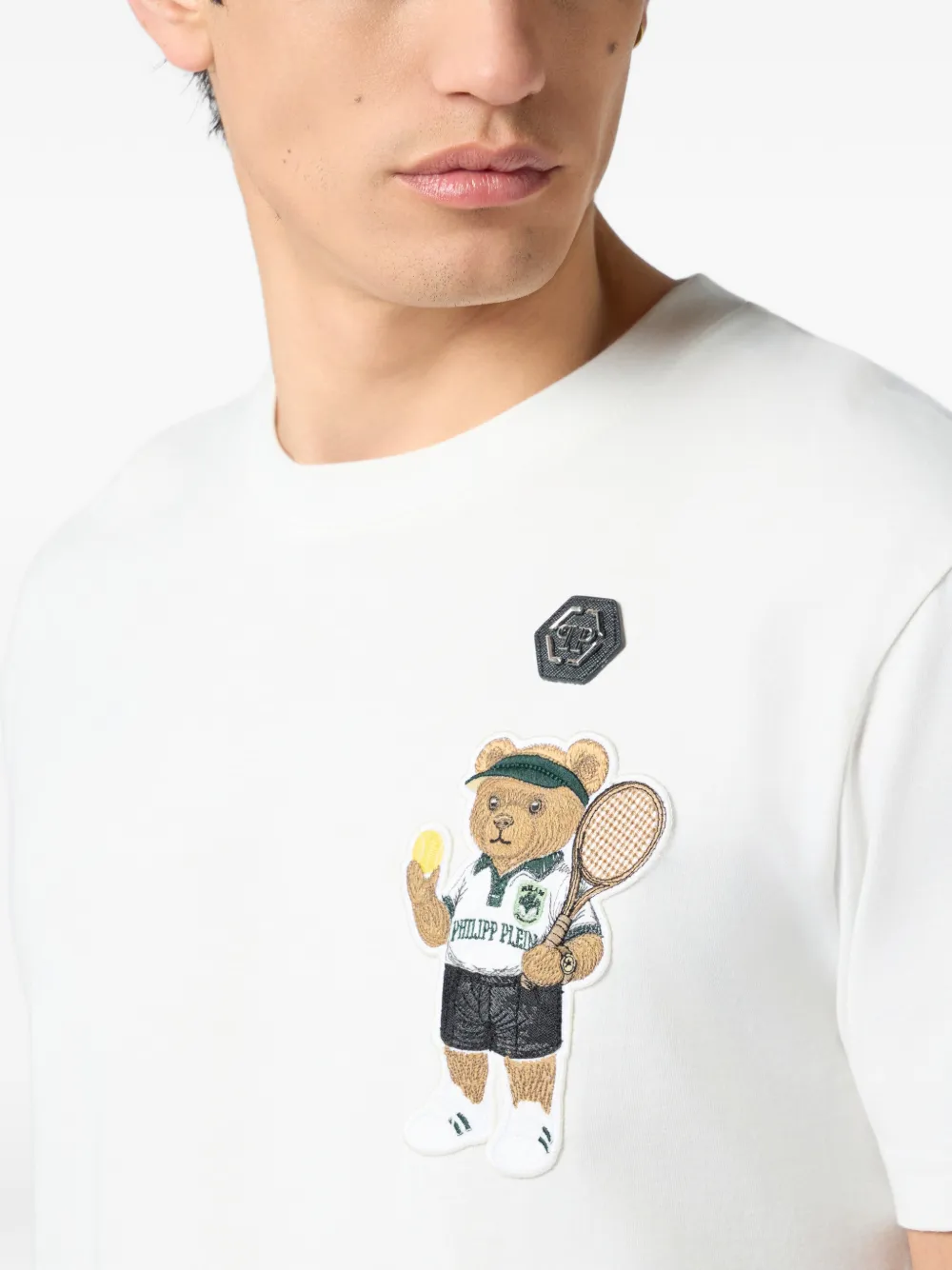 Philipp Plein T-shirt met ronde hals Wit