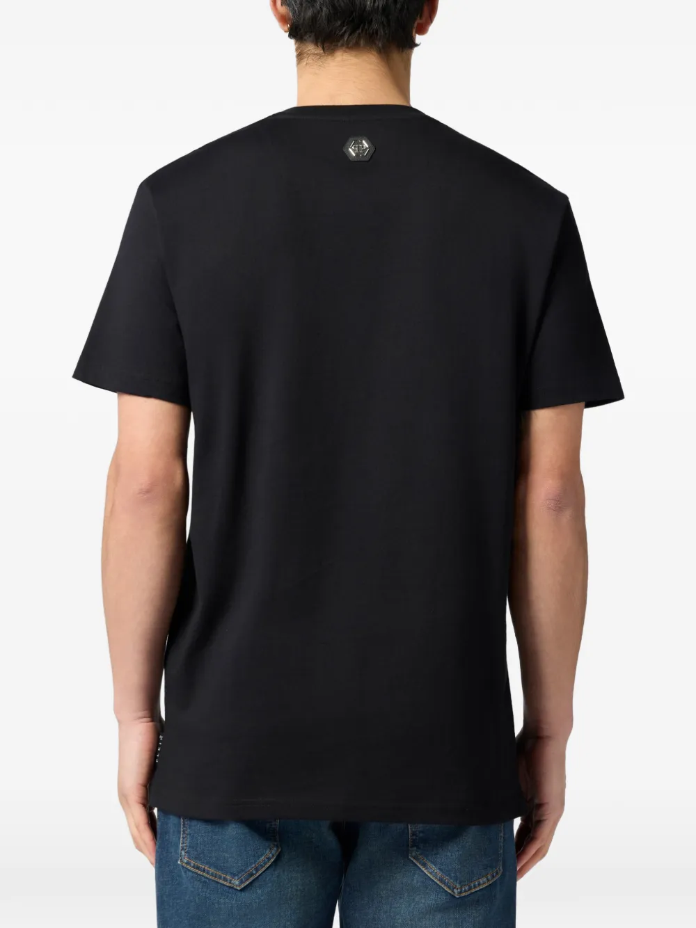 Philipp Plein T-shirt met ronde hals Zwart