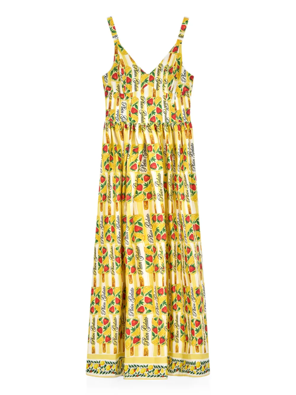 Philipp Plein Gelato maxi-jurk Geel