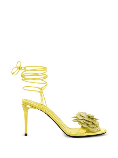 Philipp Plein lace-up high-heels sandals strass Flower 9