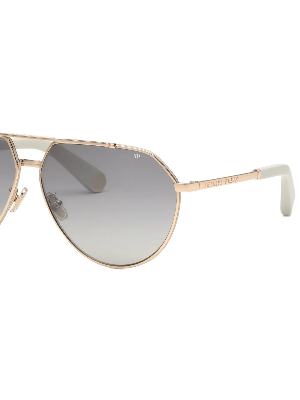 Philipp Plein Eyewear Zonnebril met piloten montuur Goud
