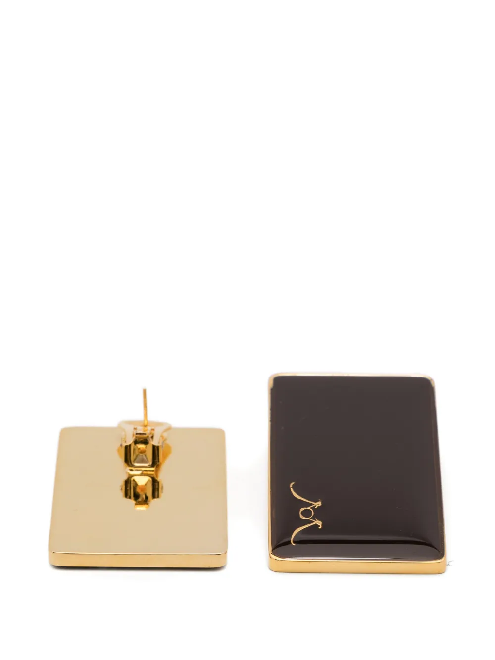  Rowen Rose Logo-detail Earrings - Gold 