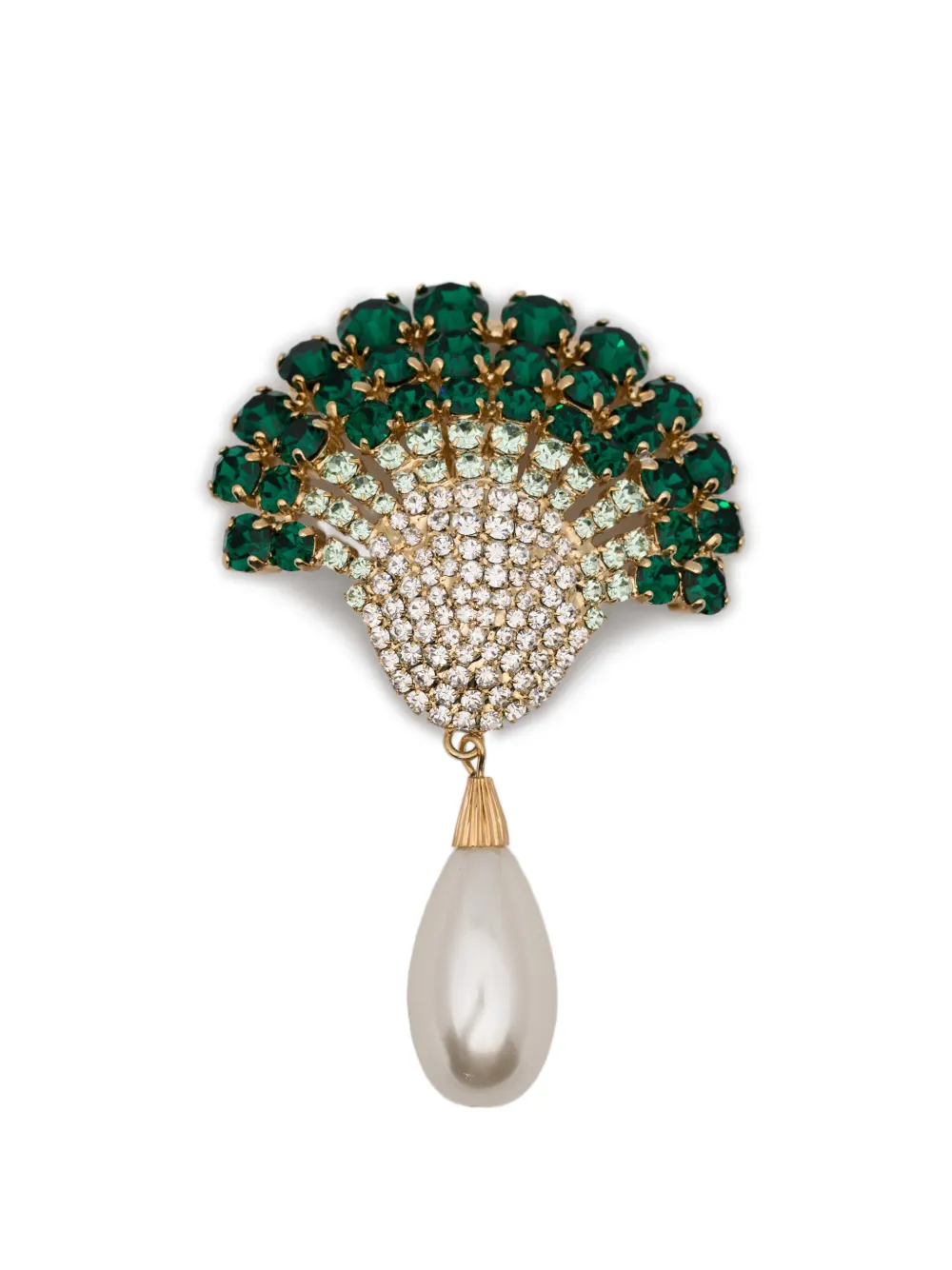 Rowen Rose pearl drop earrings - Gold