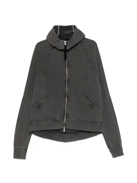 Thom Krom panelled zip-up hoodie