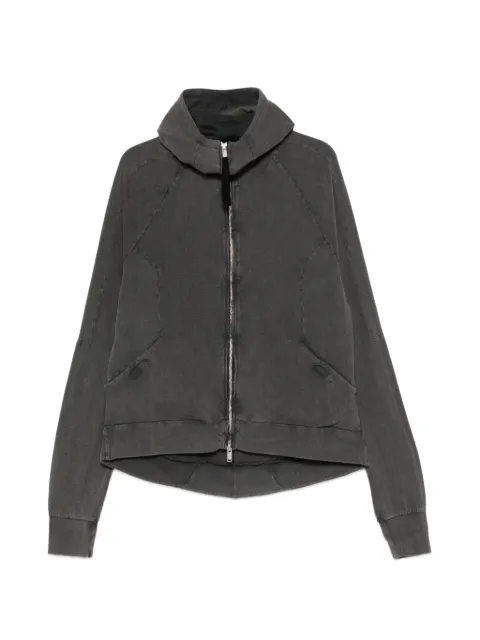 Thom Krom panelled zip-up hoodie