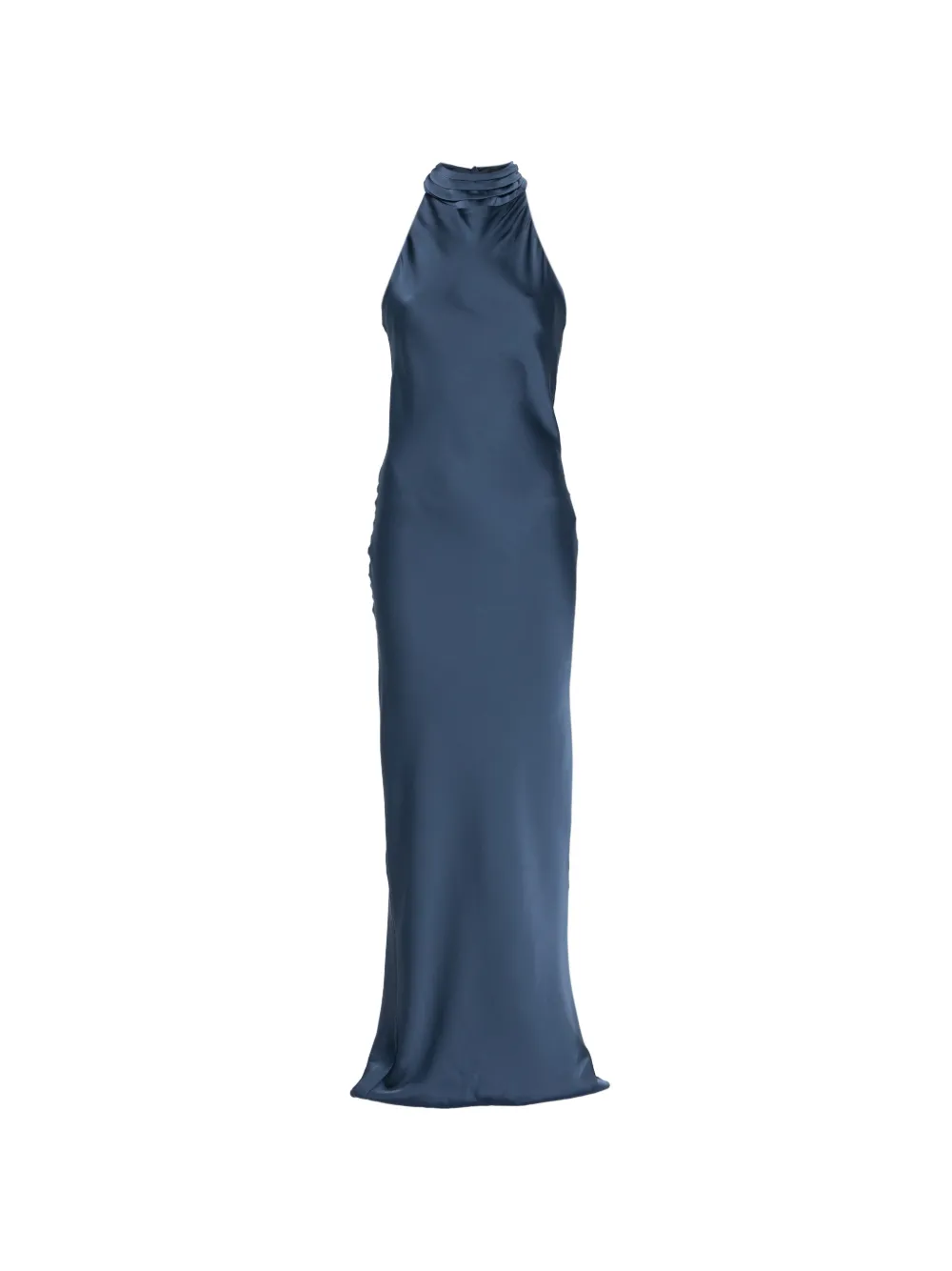 ACTUALEE halterneck open-back maxi dress - Blu