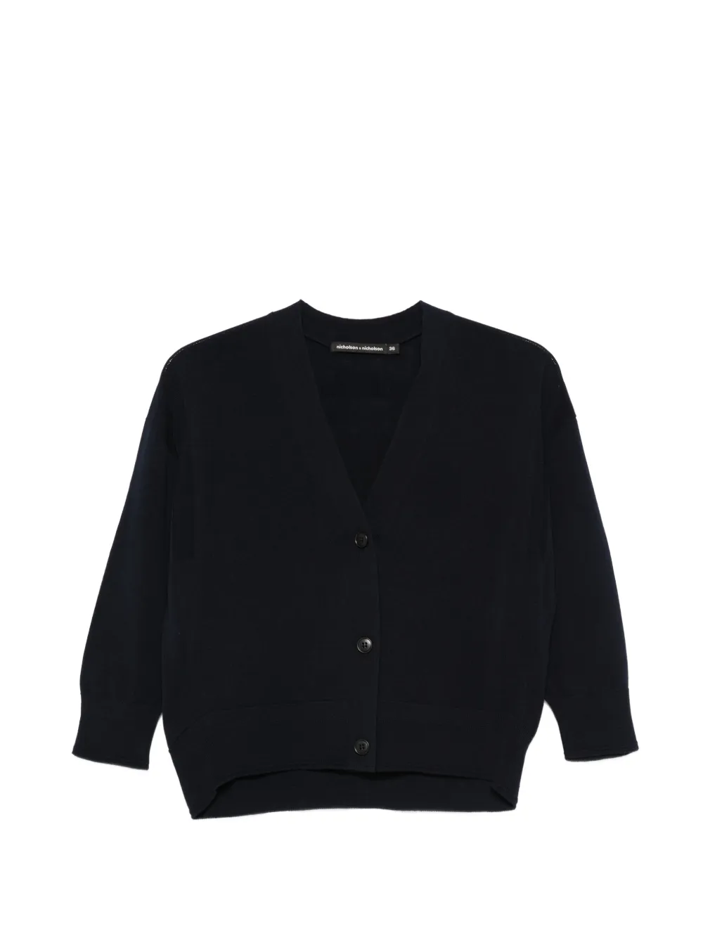 nicholson & nicholson buttoned V-neck cardigan - Blu