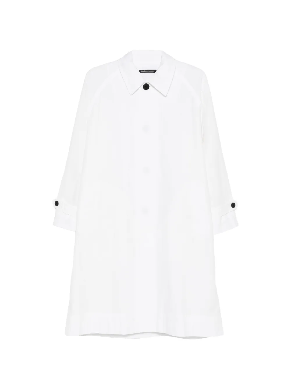 nicholson & nicholson button-fastening coat - Bianco