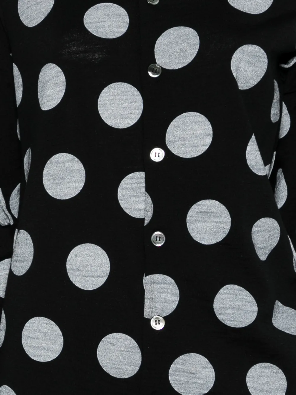 Junya Watanabe Vest met stippen en knopen Zwart