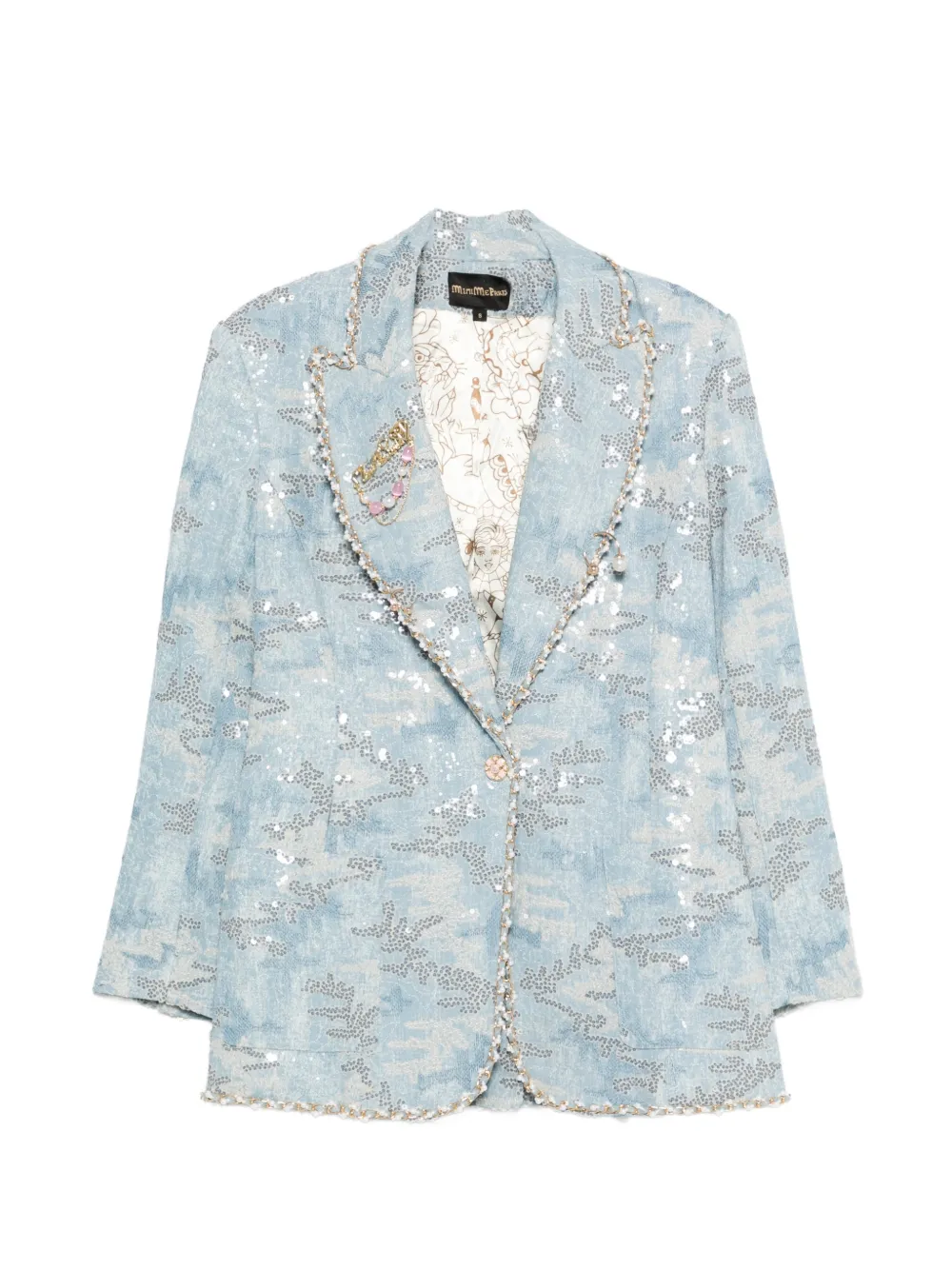 MINIME buttoned embellished blazer - Blue