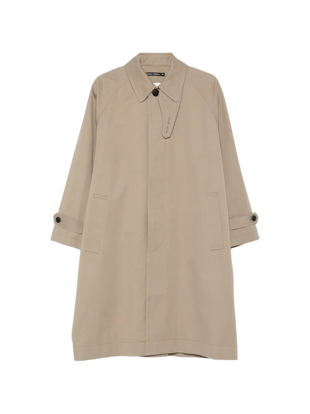 nicholson & nicholson buttoned trench coat - Toni neutri